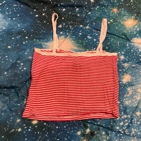 Forever 21 Red and White Crop Top - Picture 2 of 3